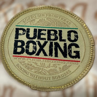 Pueblo Boxing Mexico Flag Khaki Boxing Trunk